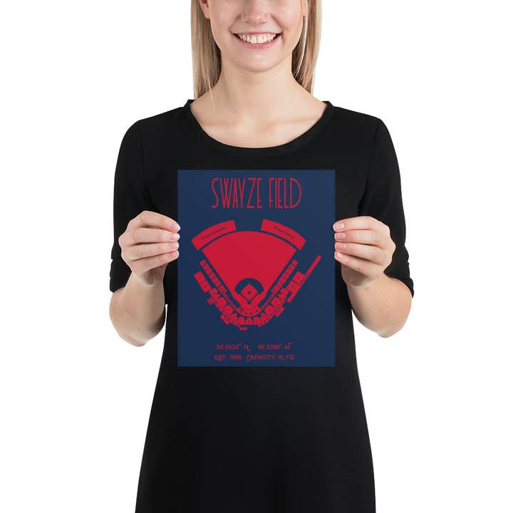 Stadium Prints by BTB - Wholesale Art Print - Ole Miss Baseball Swayze Field Print