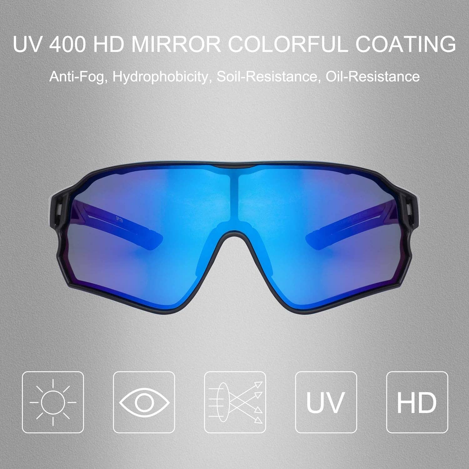 SPARE-SPECS, LLC - Wholesale Sunglasses - Unisex - ROCKBROS Polarized Full Lens Sunglasses Cycling Bicycle Glasses Outdoor Sports Eyewear UV40040