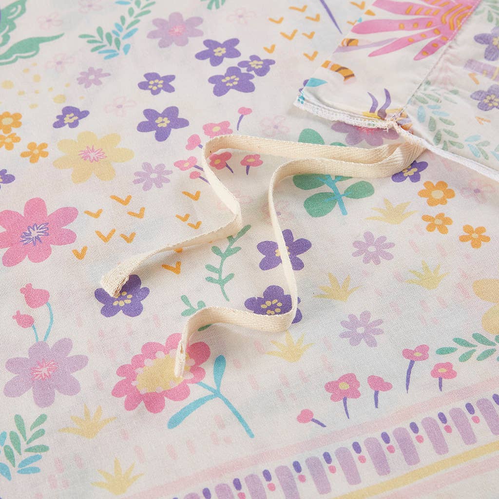 Olliix - Vente Parure de lit - Ensemble de housse de couette réversible en coton pour enfants avec animaux floraux11