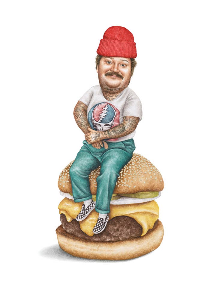 Matty Matheson - Watercolor Print for wholesale by Celebs on Sandwiches
