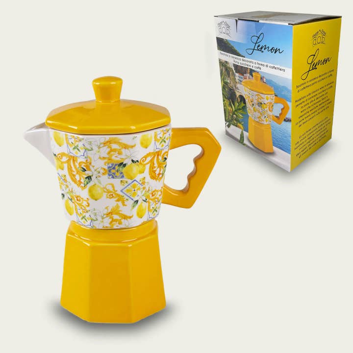 Medelhavsform Kaffekanna/Kaffesocker i Keramik för wholesale av ARCA ITALY