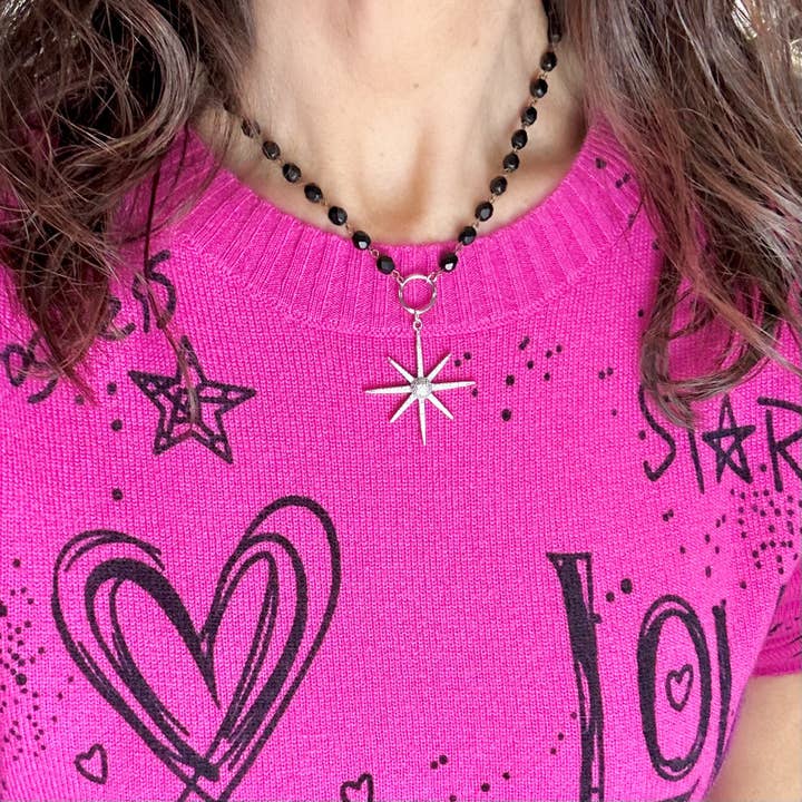 Love, Lisa - Wholesale Pendant/Charm Necklace - Sun, Moon & Stars Celestial Collection of Beaded Necklaces6