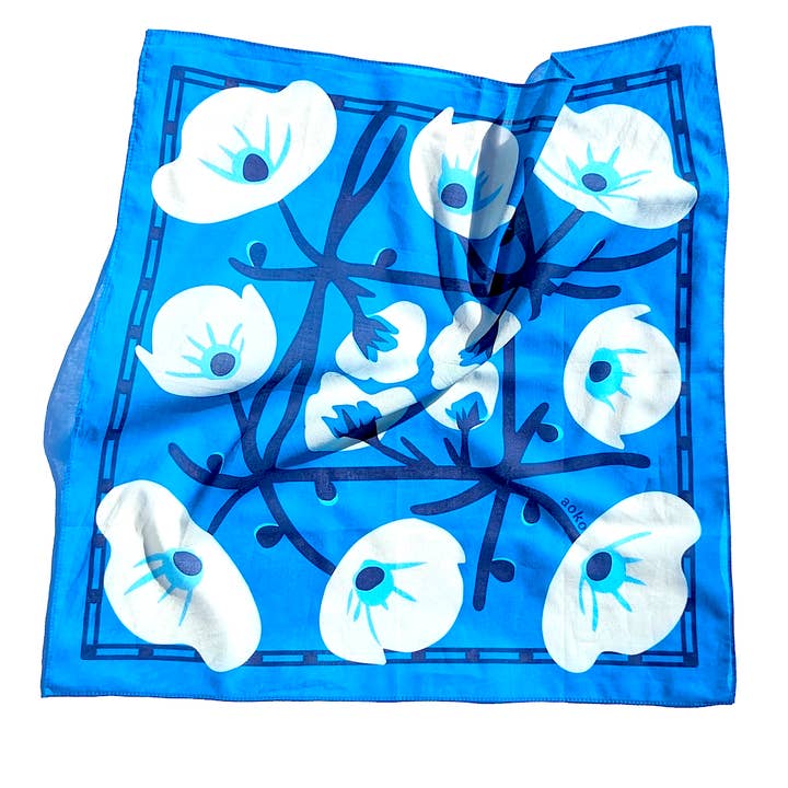 All Very Goods – wholesale Bandana – Unisex – Bandana - Aziza (Blue)1