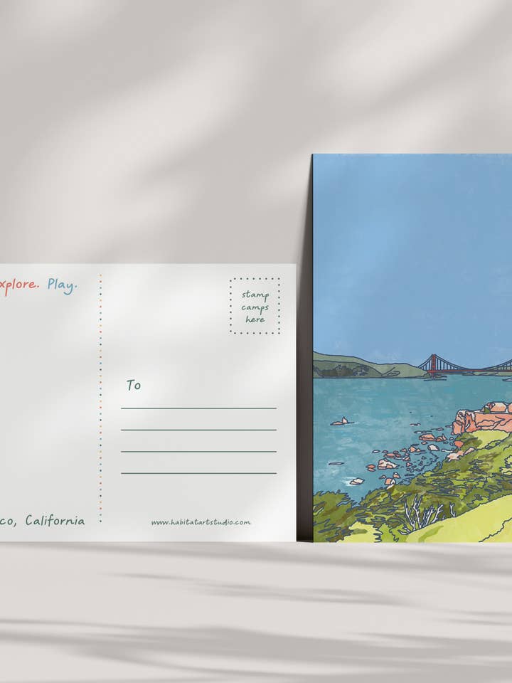 San Francisco | Cartolina per la vendita all'ingrosso da parte di Habitat Art Studio