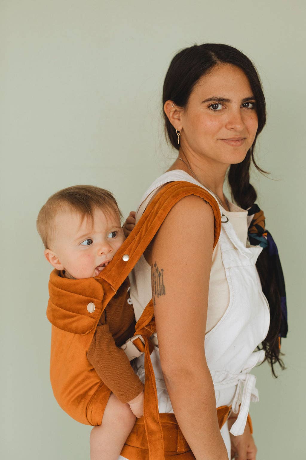Monmar - Wholesale Baby Carrier - Rust Velvet Baby Carrier5