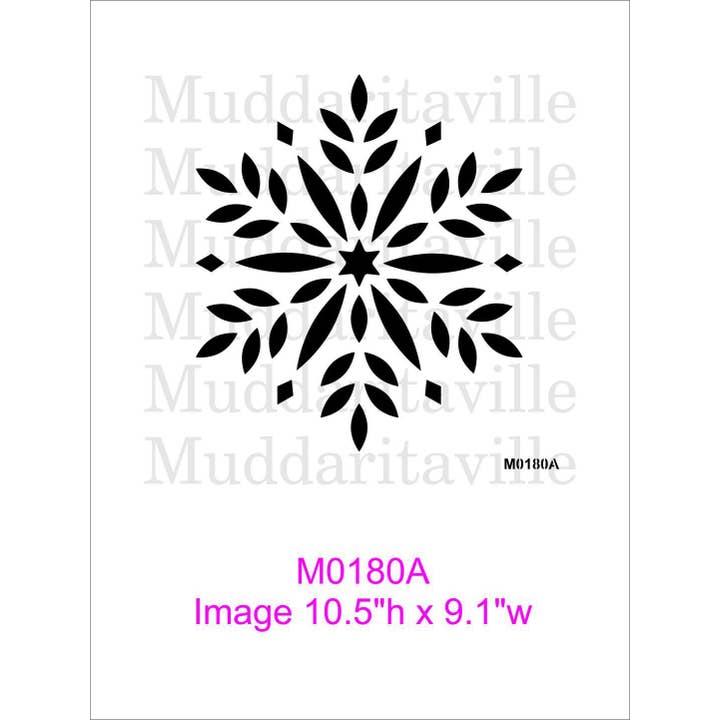 Flocon de neige M0180 -4 modèles au choix pour la vente par Muddaritaville Studio