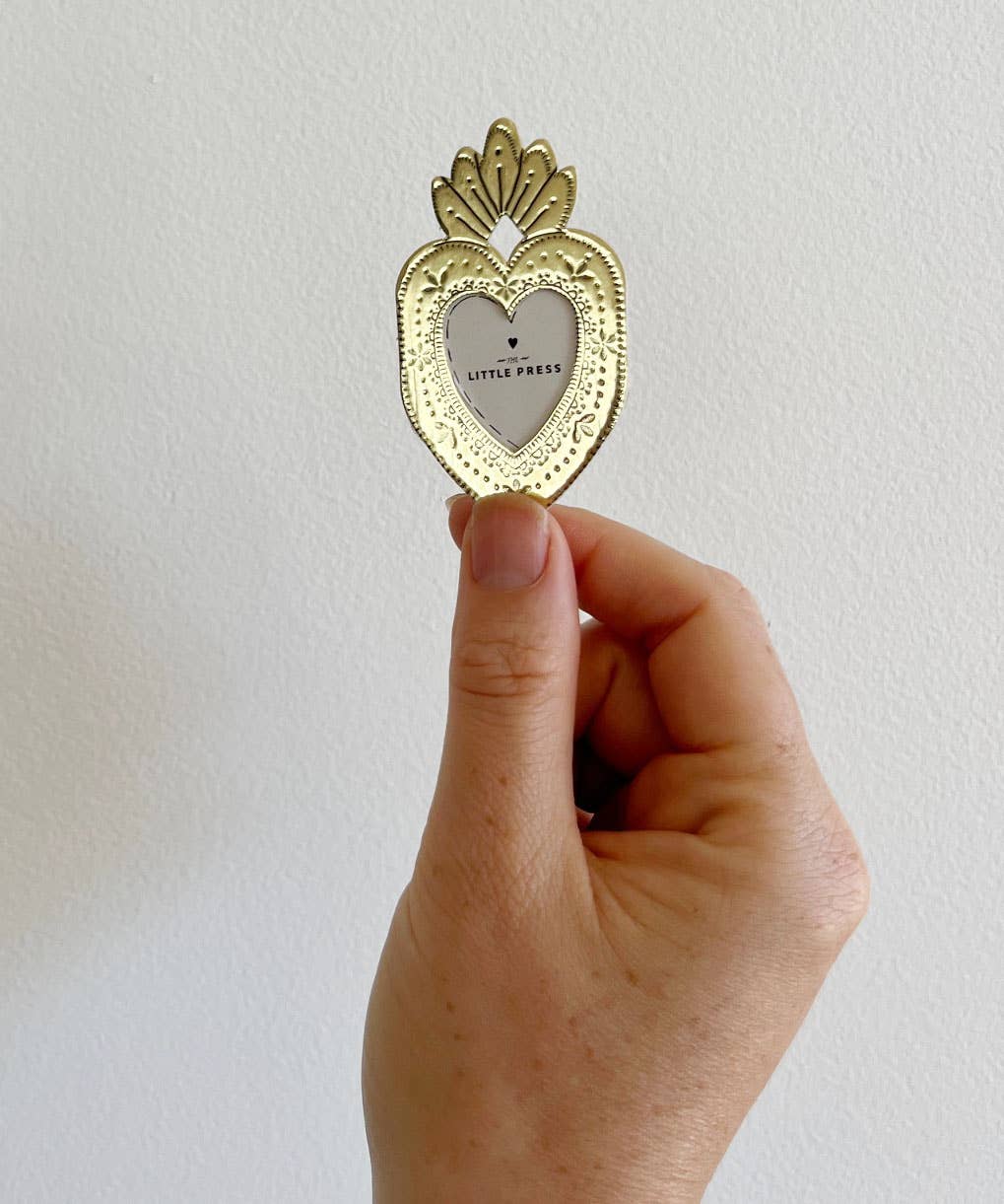 THE LITTLE PRESS - Wholesale Picture Frame - Mini Heart Frame - gold
2