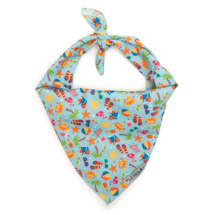 Mint Green Life's a Beach Bandana for wholesale on Faire