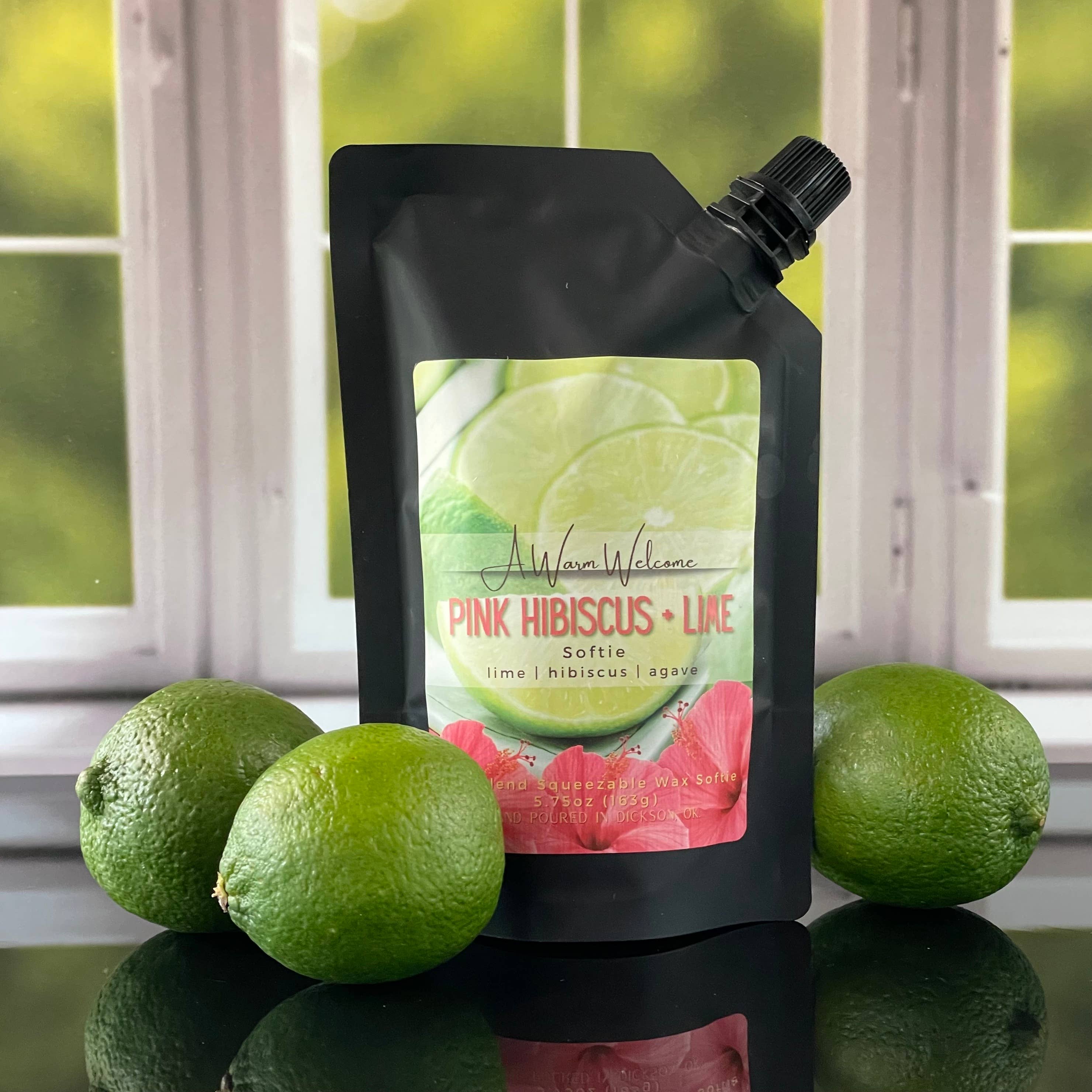 A Warm Welcome - Wholesale Wax Melt - Pink Hibiscus + Lime Softie | Super-Scented Squeeze Wax1
