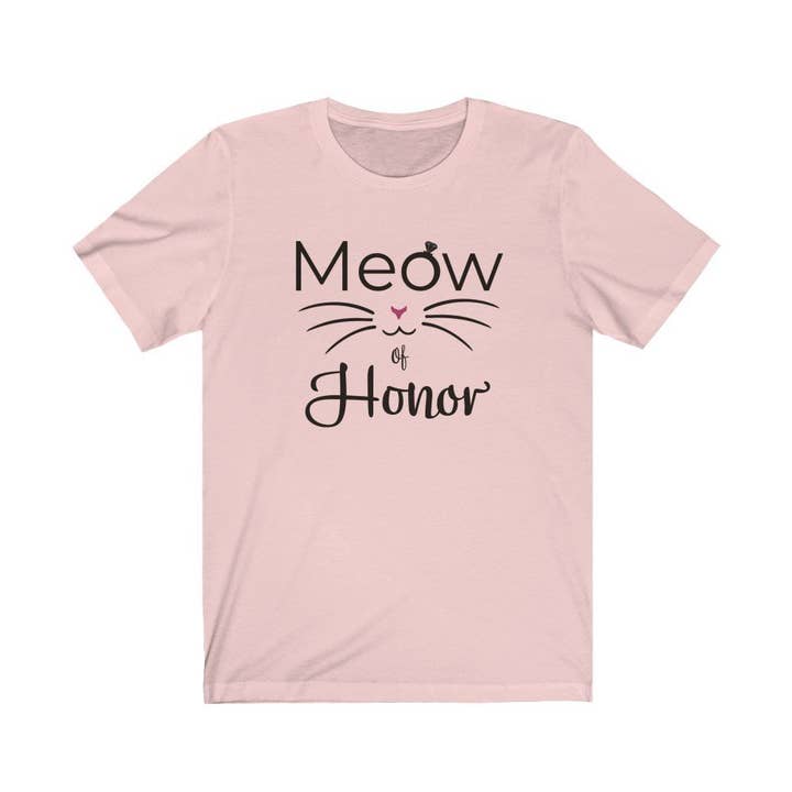 Meow of Honor -Short Sleeve Tee for wholesale by Pink N Paw