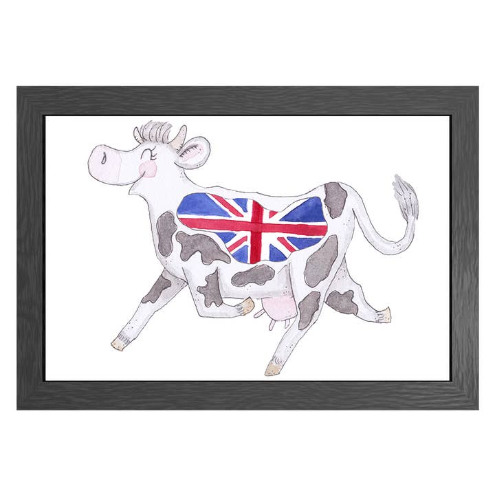 A3 Poster Cow UK in Frame for wholesale by JOYIN