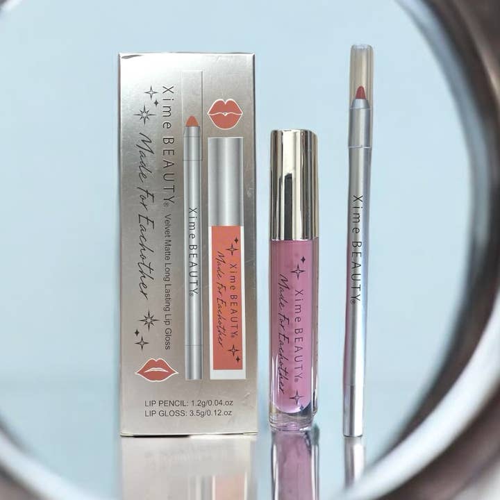 Velvet matte long lasting lip gloss bare for wholesale by XIME BEAUTY