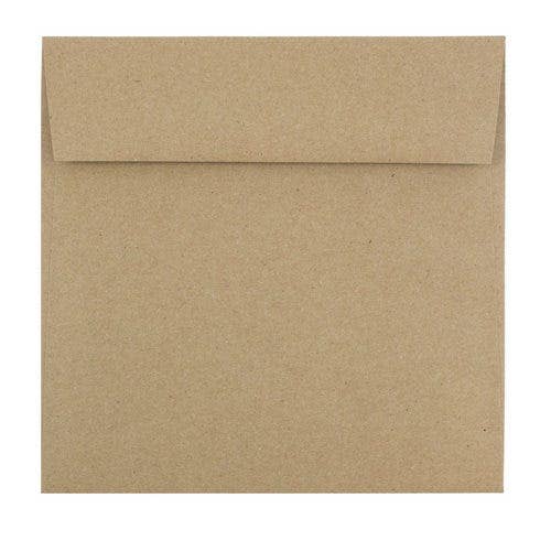 6.5 x 6.5 Invitation Envelopes, Brown Kraft Paper Bag, 1000 for wholesale by JAM PAPER