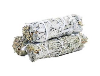AWGifts Europe - Wholesale Sage Bundle - MSage-18 - Smudge Stick - White Sage & Blue Sage 10cm0