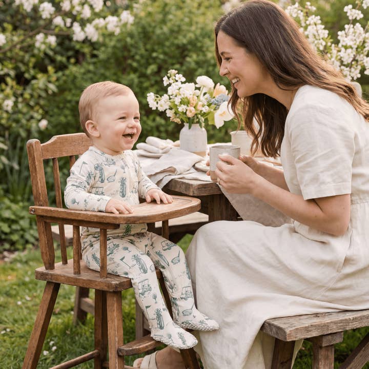 18 Holes Zipper Footie for wholesale by Sweet Bamboo