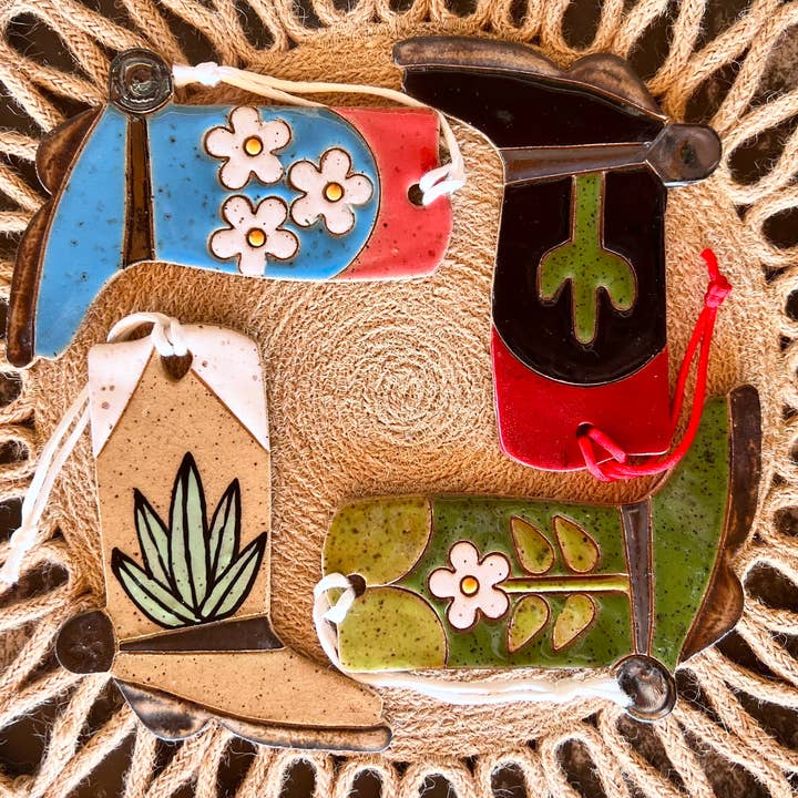 Tough Kitty Designs - Wholesale Ornament - Ceramic Western Boot Ornaments