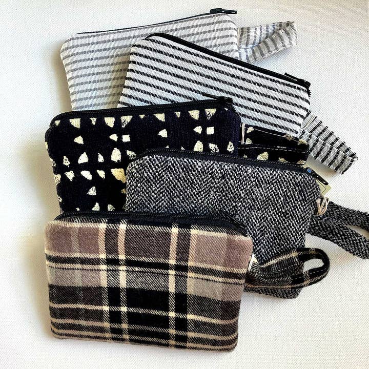 edeenut - Wholesale Coin Purse - Women's - MINI ZIPPER BAG Eco Textured Neutrals. Coin Purse ZIP POUCH