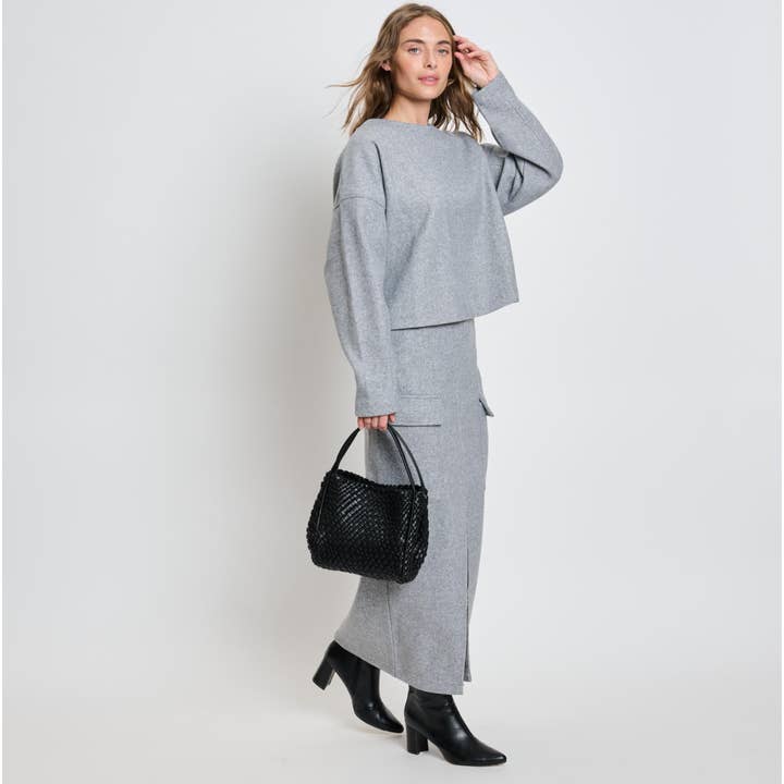 Moda Luxe – wholesale Crossbody bag – Women's – Roxy Woven Double Handle Woven Crossbody