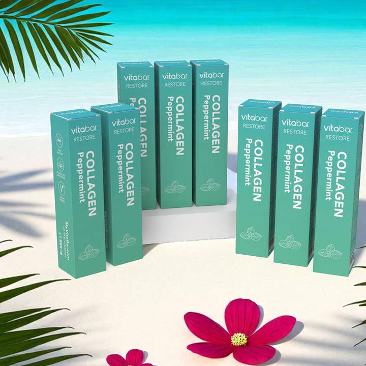 VitaBar - Wholesale Oral Supplement/Vitamin - RESTORE - Collagen - Peppermint Flavor 10-PACK1