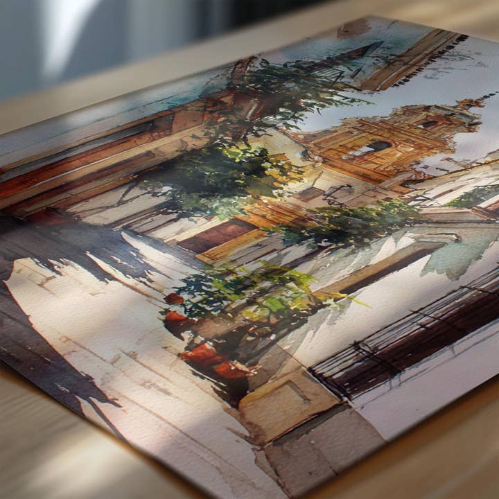 Premium Travel Art - Wholesale Art Print - Cordoba Spain Watercolor Art Cordoba Travel Print Cordoba Spain Artwork Spain Decor Andalusia Wall Art1