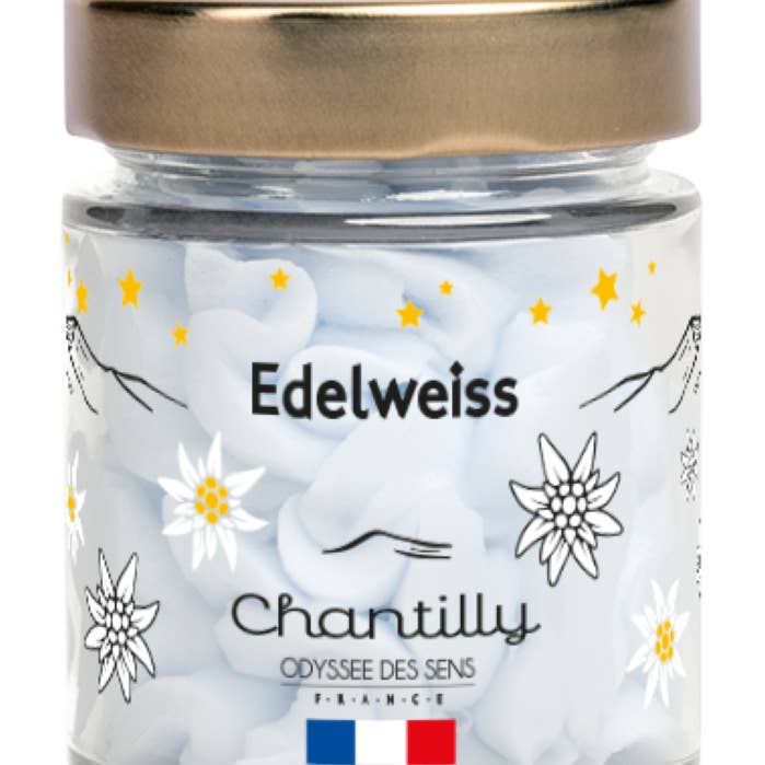 Edelweiss - Juldoftljus Chantilly gourmand 80g för wholesale av ODYSSÉE DES SENS