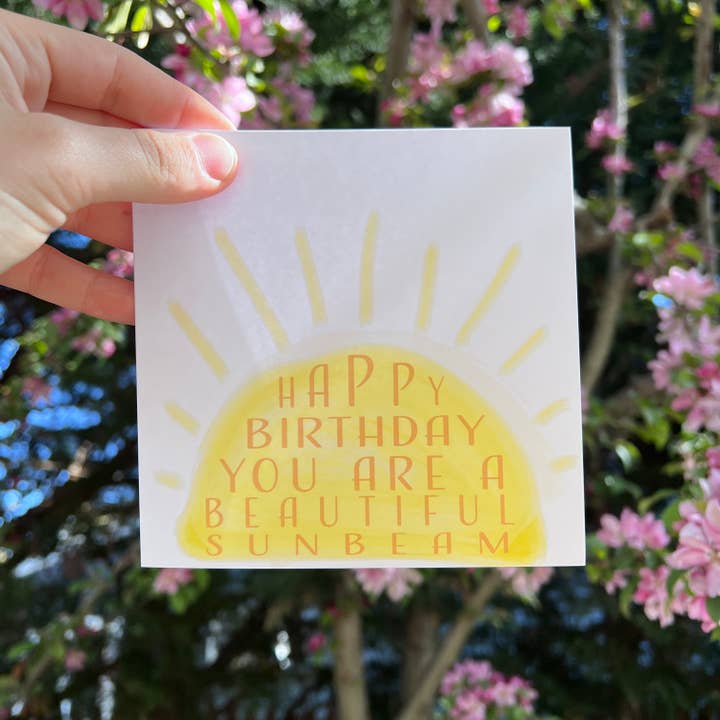 Beautiful Sunbeam - Greeting Card for wholesale by Craftedbysamm