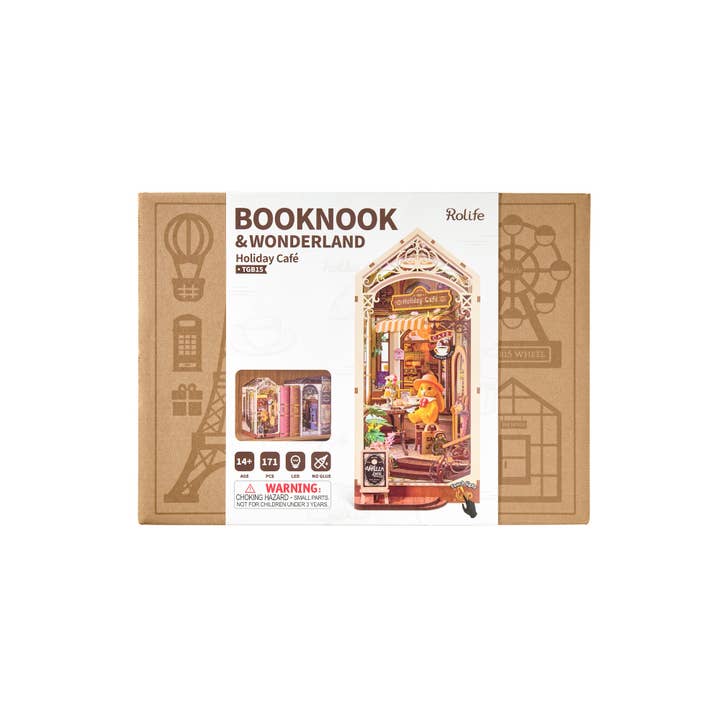 Magnote - Wholesale DIY Craft Kit - Rolife Holiday Café DIY Book Nook Kit1