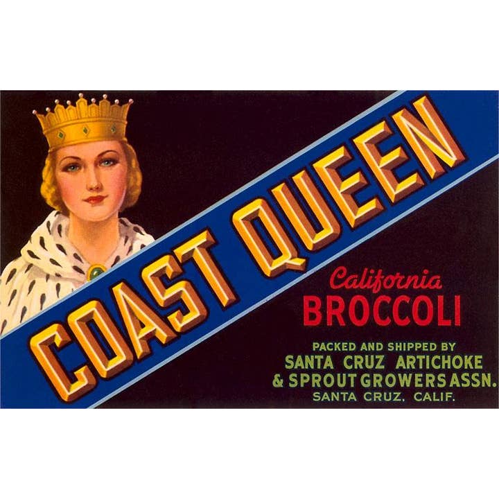 Found Image Press - Wholesale Postcard - Postcard FR-177 Broccoli Crate Label