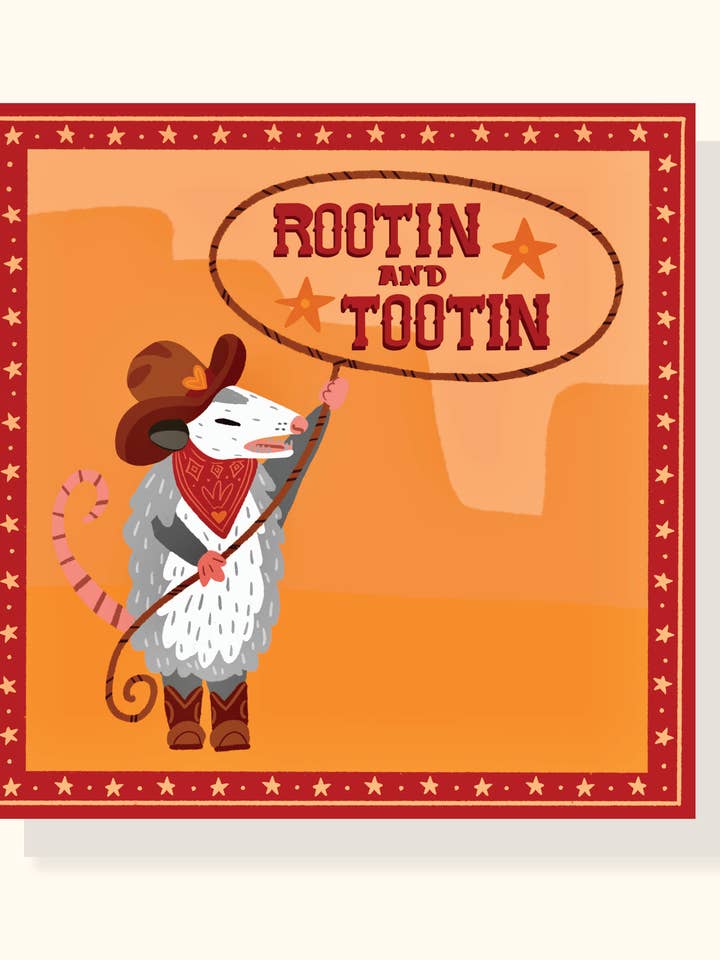 Rootin and Tootin Print for wholesale by Lily Wenndt Illustration