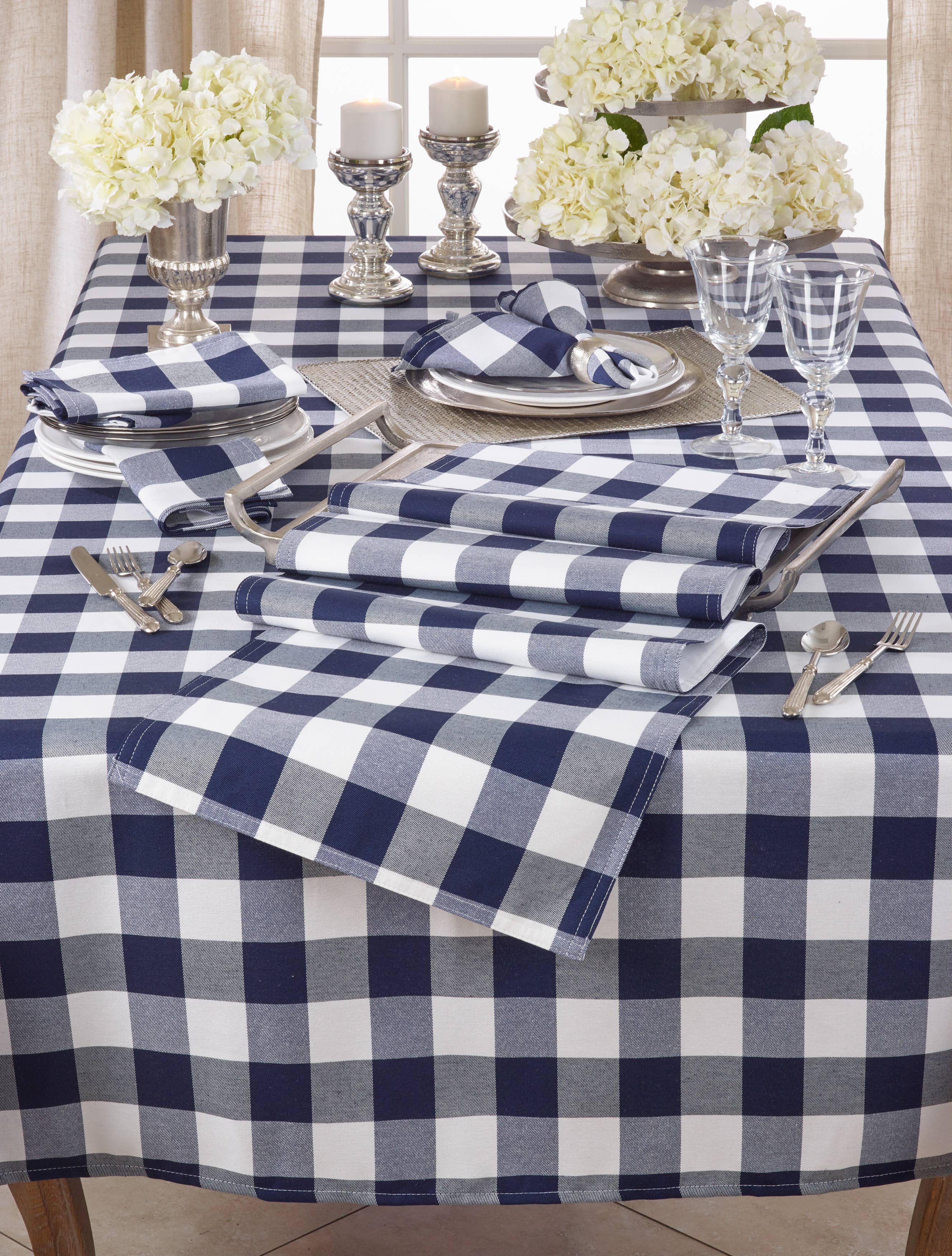 Saro Lifestyle – wholesale Duk – Buffalo Plaid Bordsduk9