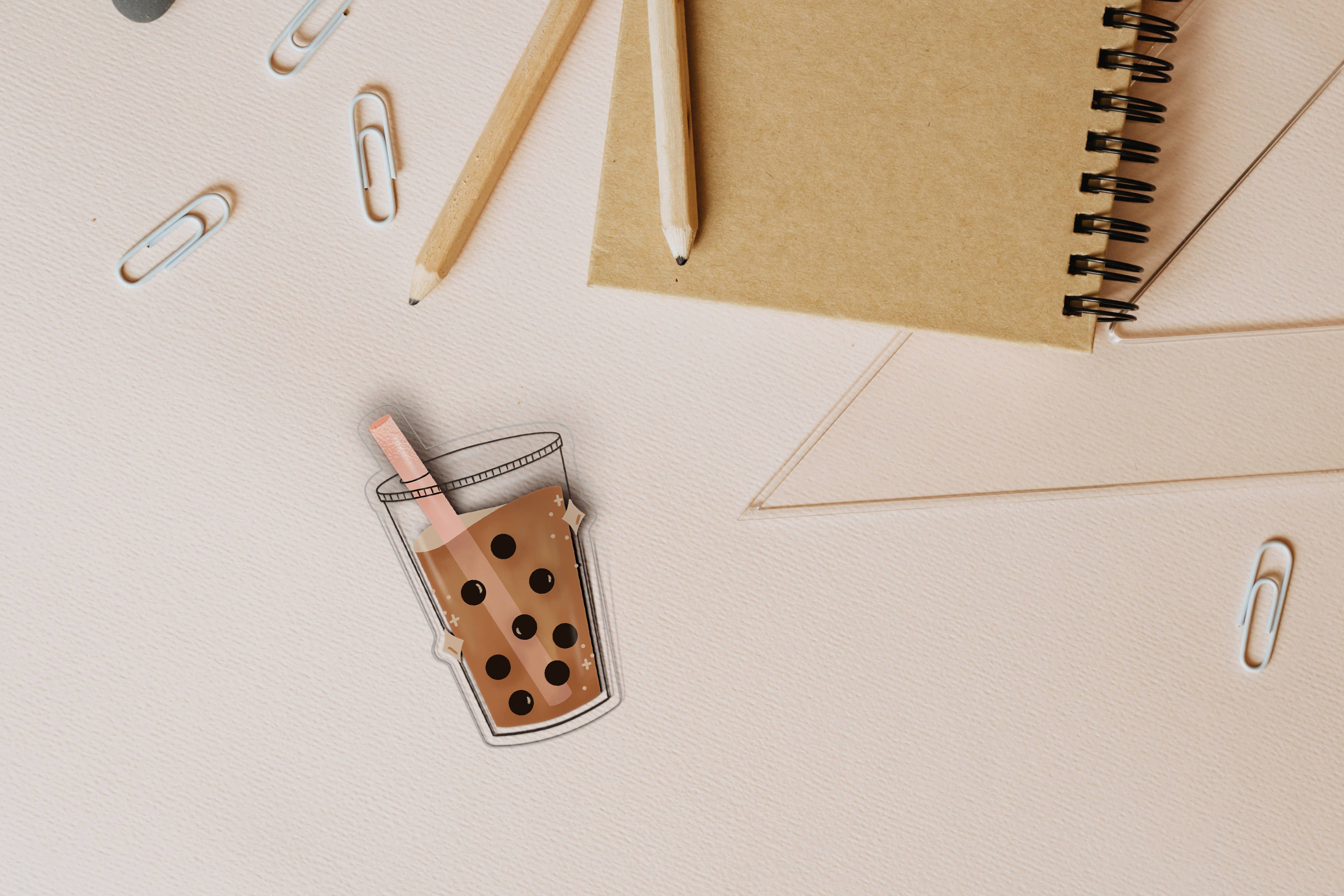 Occasionalish - Wholesale Sticker - Boba doorzichtige sticker2