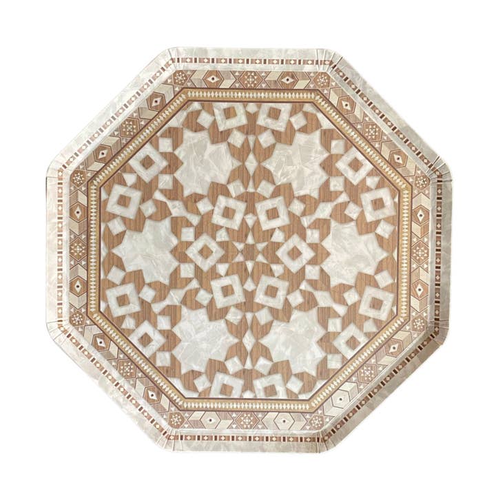 EID Creations - Wholesale Kartonnen bordje - Damascus Parelmoer Lunchbord0