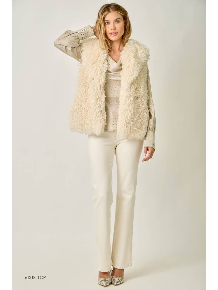 Mystree - Venta al por mayor Chaleco de abrigo - Mujer - Chaleco de Piel Sintética Peluda 6124214