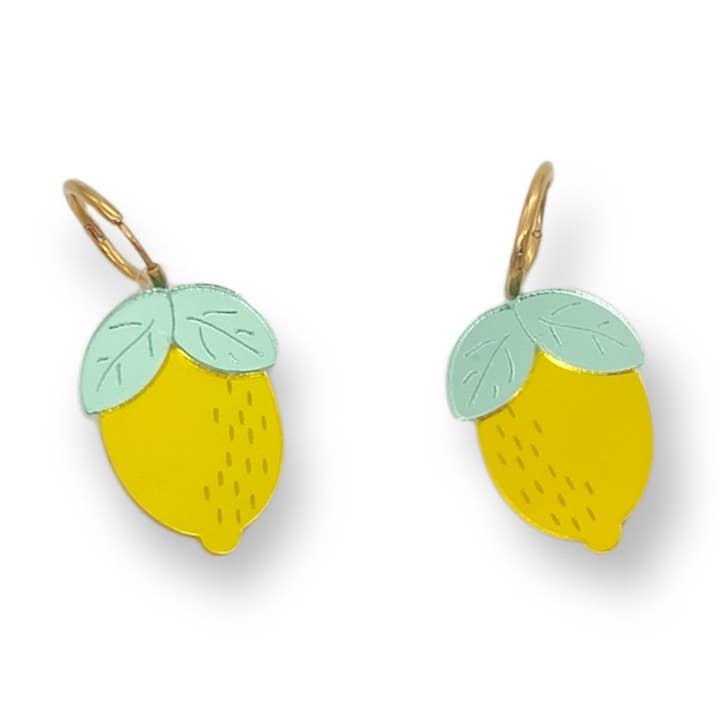Lemon Hoops | Øreringe for engroshandel hos Funk Da Queen