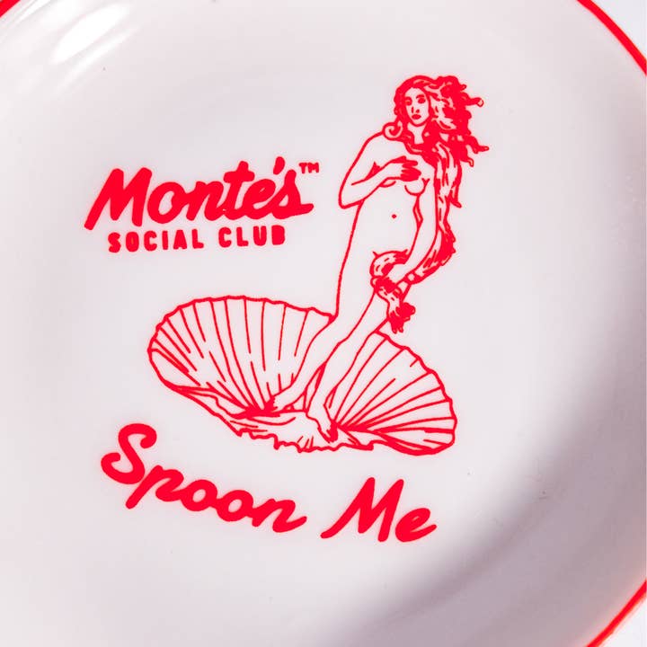 Monte’s Fine Foods - Wholesale Kitchen Spoon - "Spoon Me" Rest & "Stir The Pot" Wooden Spoon Bundle