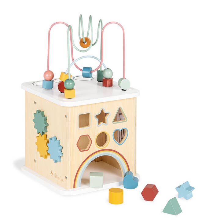 Pinolino motoriekkubus 'Sanna' met 10 onderdelen en kleurrijke ballen voor wholesale door Pinolino Kinderträume GmbH