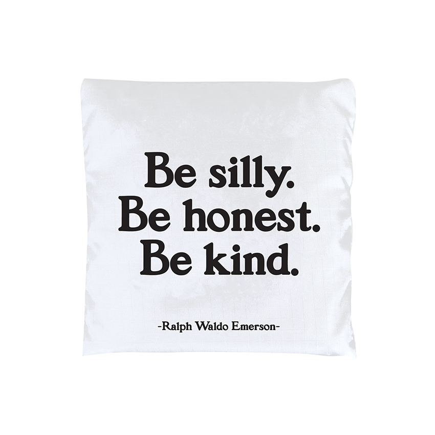 Quotable - Wholesale Tote Bag - Unisex - Fold-Up Bags - BG318 - Be Silly Honest Kind (Emerson)1