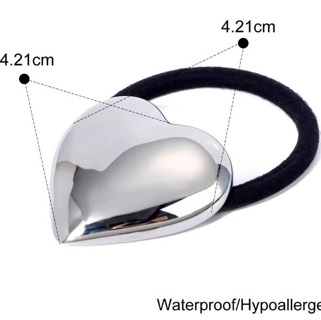 HoopLa - Wholesale Hair Tie - Hair Tie- Pony Tail Jewelry- Puffy SteelJewelry- Steel 14K
12