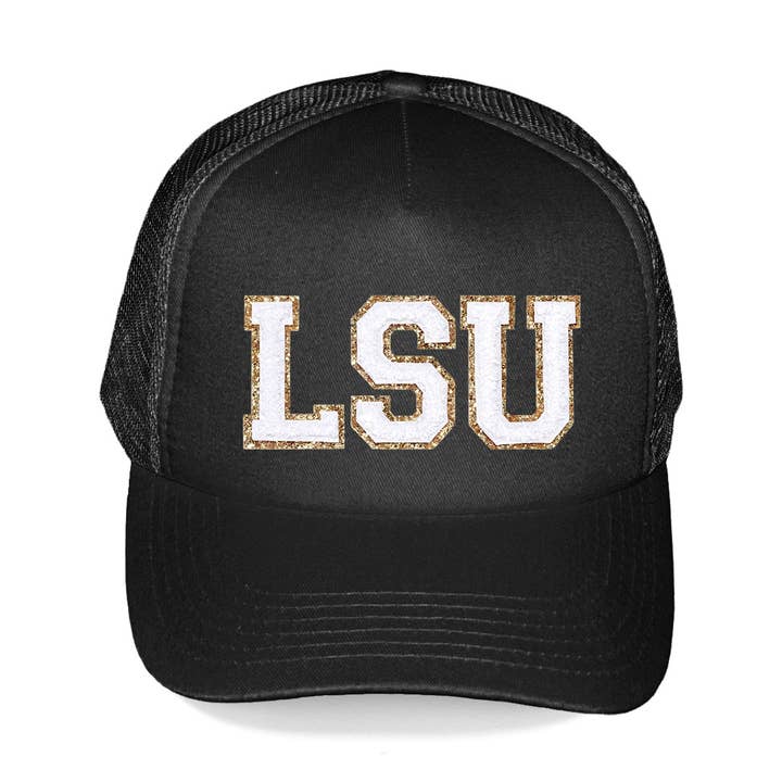 Viv&Lou - Wholesale Trucker Hat - Women's - LSU Varsity Patch Trucker Hat2
