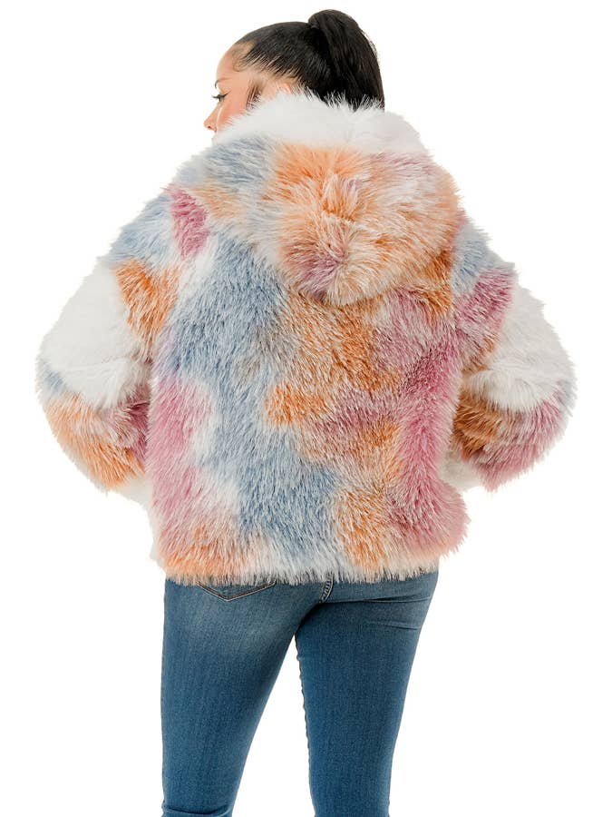MULTI Plus Faux Fur Jacket for wholesale on Faire2