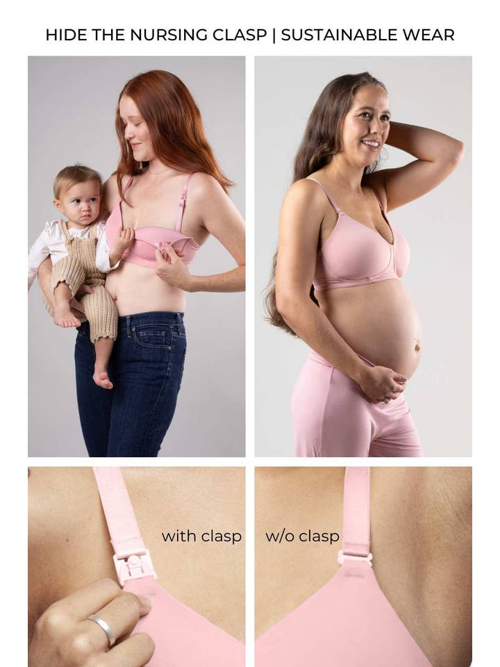 Simple Wishes - Wholesale Nursing Bra - Maternity - Undercover Maternity, Nursing & Beyond T-Shirt Braâ„¢ | Rose Pink