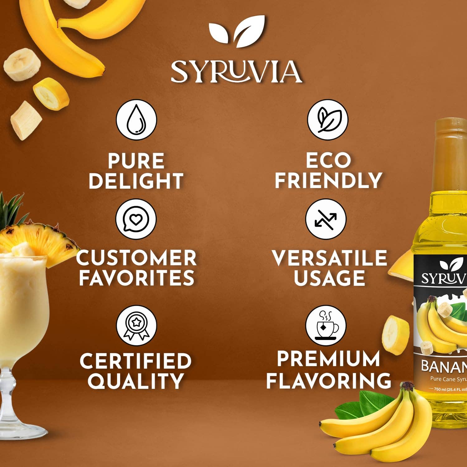 Syruvia - Wholesale Flavored Syrup - Banana Syrup4