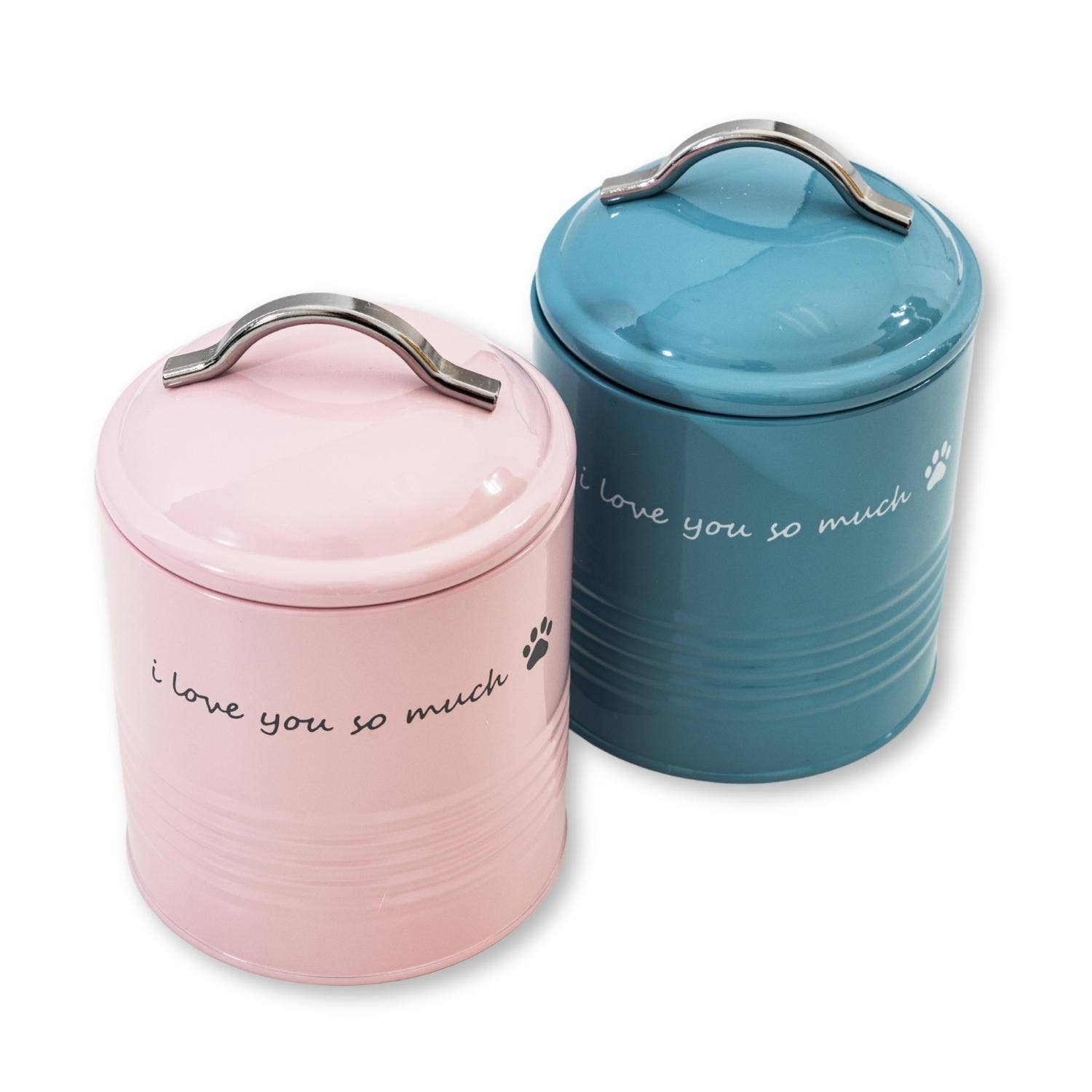 Jojo Modern Pets - Wholesale Pet Treat Jar - Dog - "I Love You So Much" Dog Treat Printed Canister Gift Set2