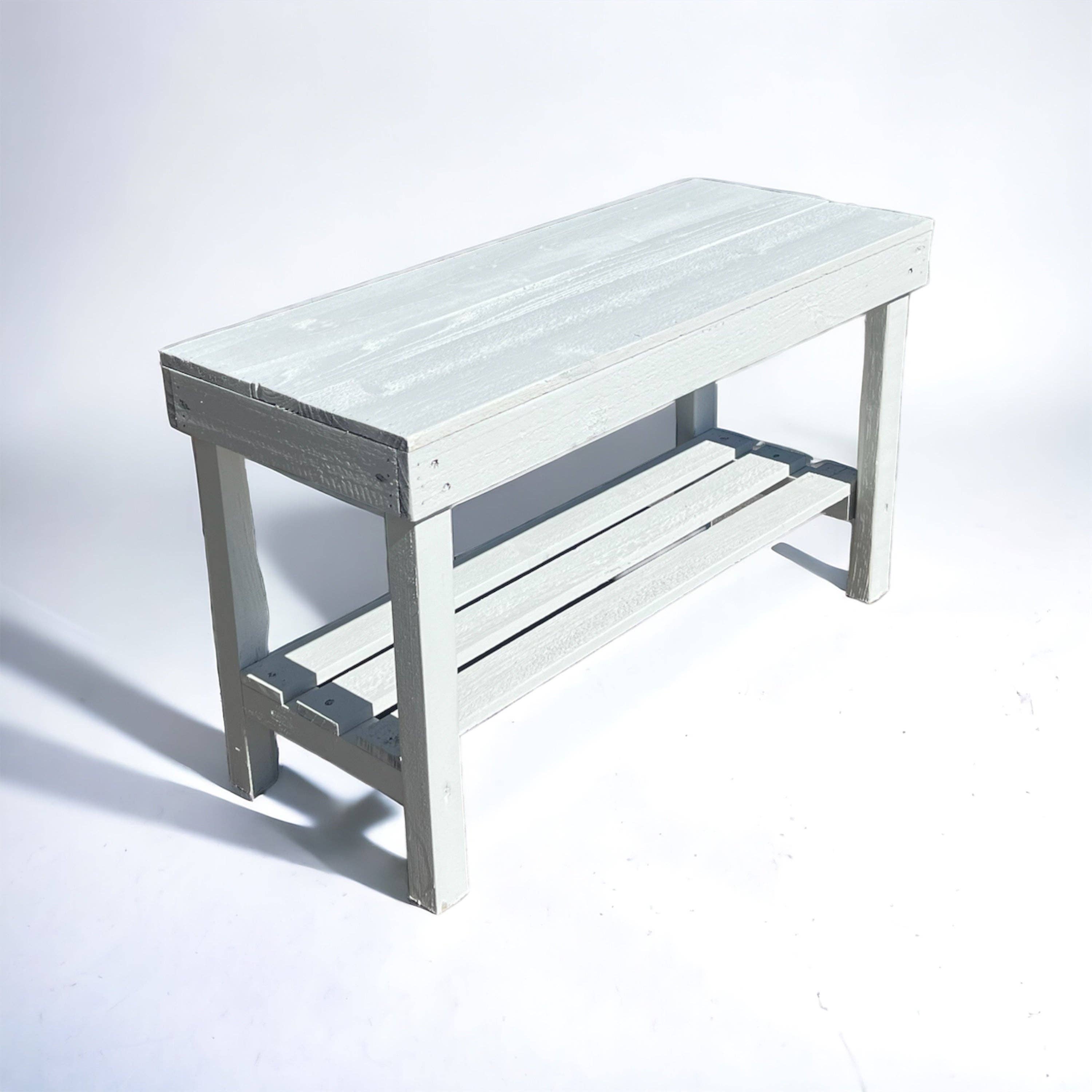 Intrinsic Haven - Vendita all'ingrosso Panche - Panca rustica Farmhouse con una mensola per ingresso5