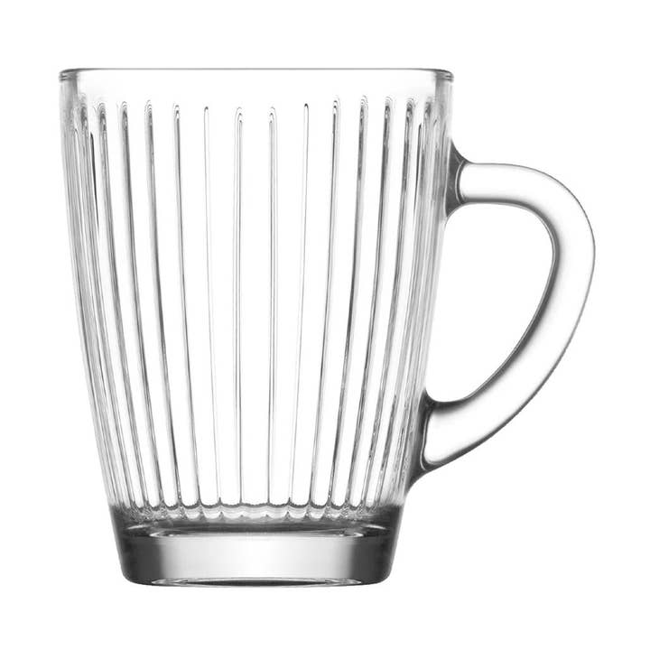 250ml Hestia Glass Mug for wholesale by Rinkit Ltd