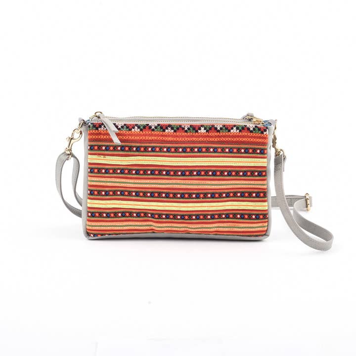 Sac à bandoulière Runway Sam Son - Cuir gris pour la vente par Rafi Nova