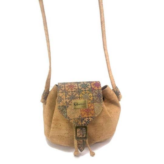 Cork Crossbody Bag Cute Vegan Crossbody Purse Rafaello Mosaic for wholesale by Moddanio Cork