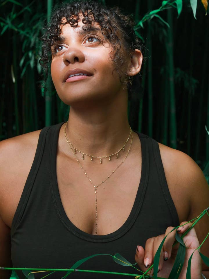 Gold Drip Goldfilled Choker Necklace for wholesale by Malabella Jewels