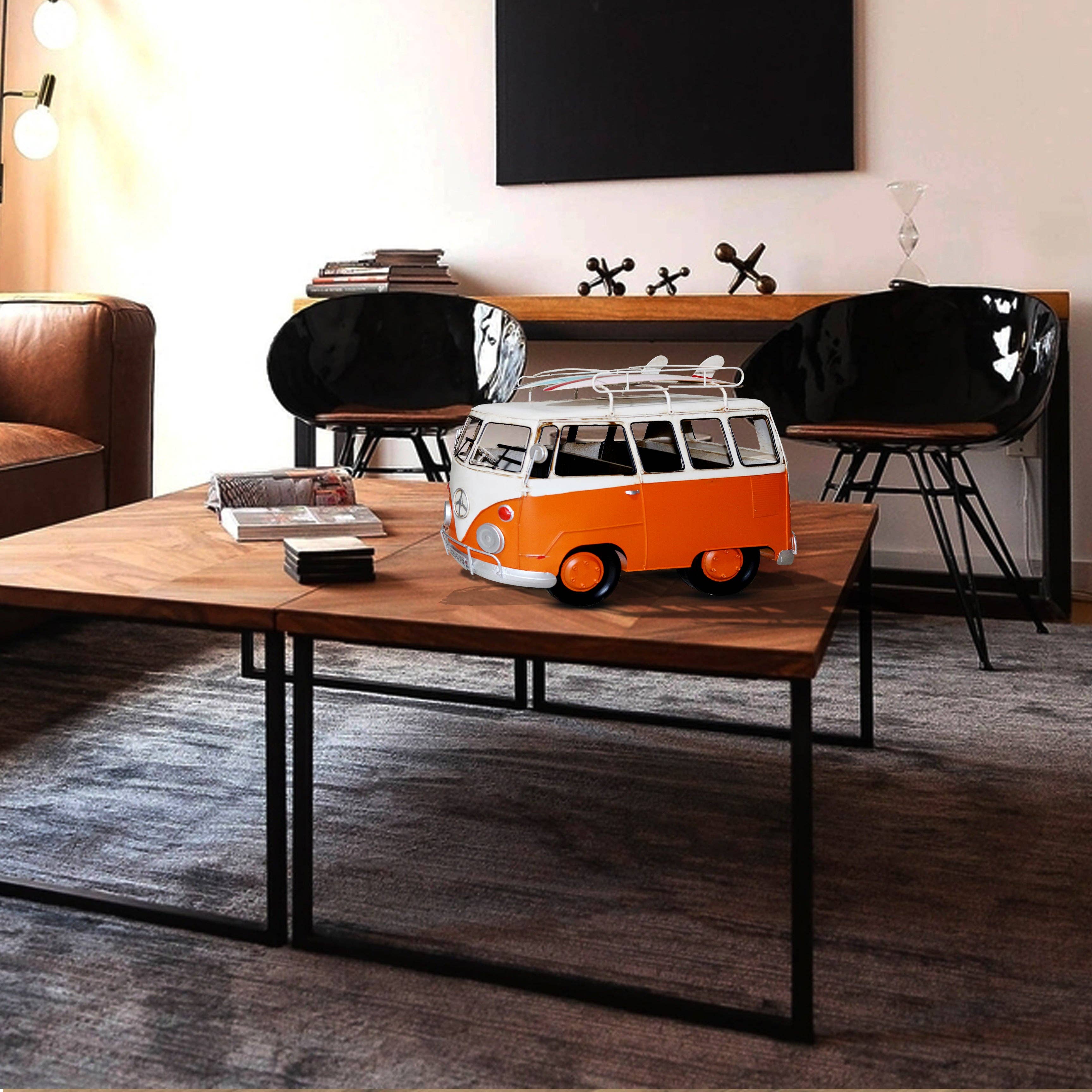 Peterson Housewares & Artwares - Wholesale Decorative Tabletop Object - Oversized Vintage VW Bus Metal Model5