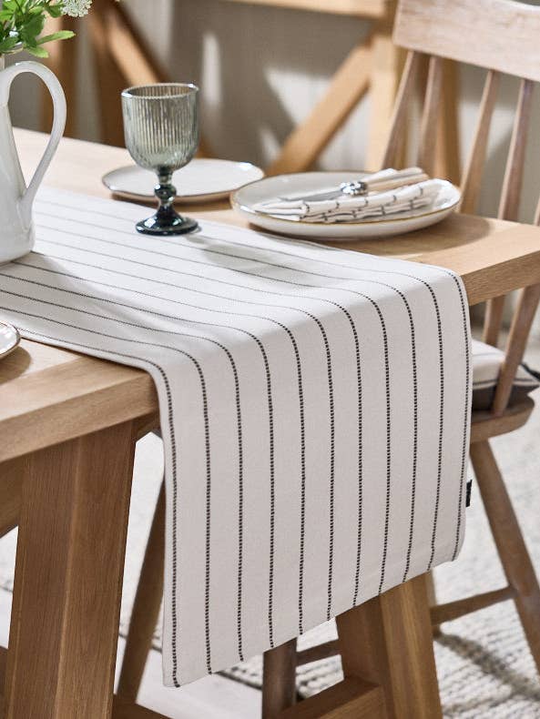 French Stripe Cotton Table Runner for wholesale by Dibor